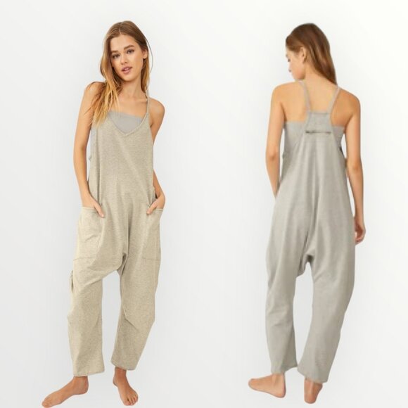 Free People Movement Hot Shot Onesie in Heather Gray - Picture 5 of 12